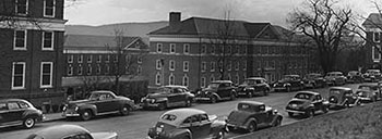 In 1946 McKim Hall was enlarged to accommodate the growing nursing program.  Courtesy of Historical Collections & Services, Claude Moore Health Sciences Library, University of Virginia.