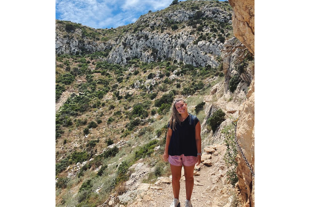 BSN class of 2023 nursing student Clara Keely in Calpe