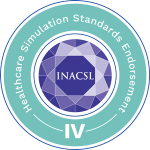 Healthcare Simulation Standards Endorsement seal - HSSE INACSL