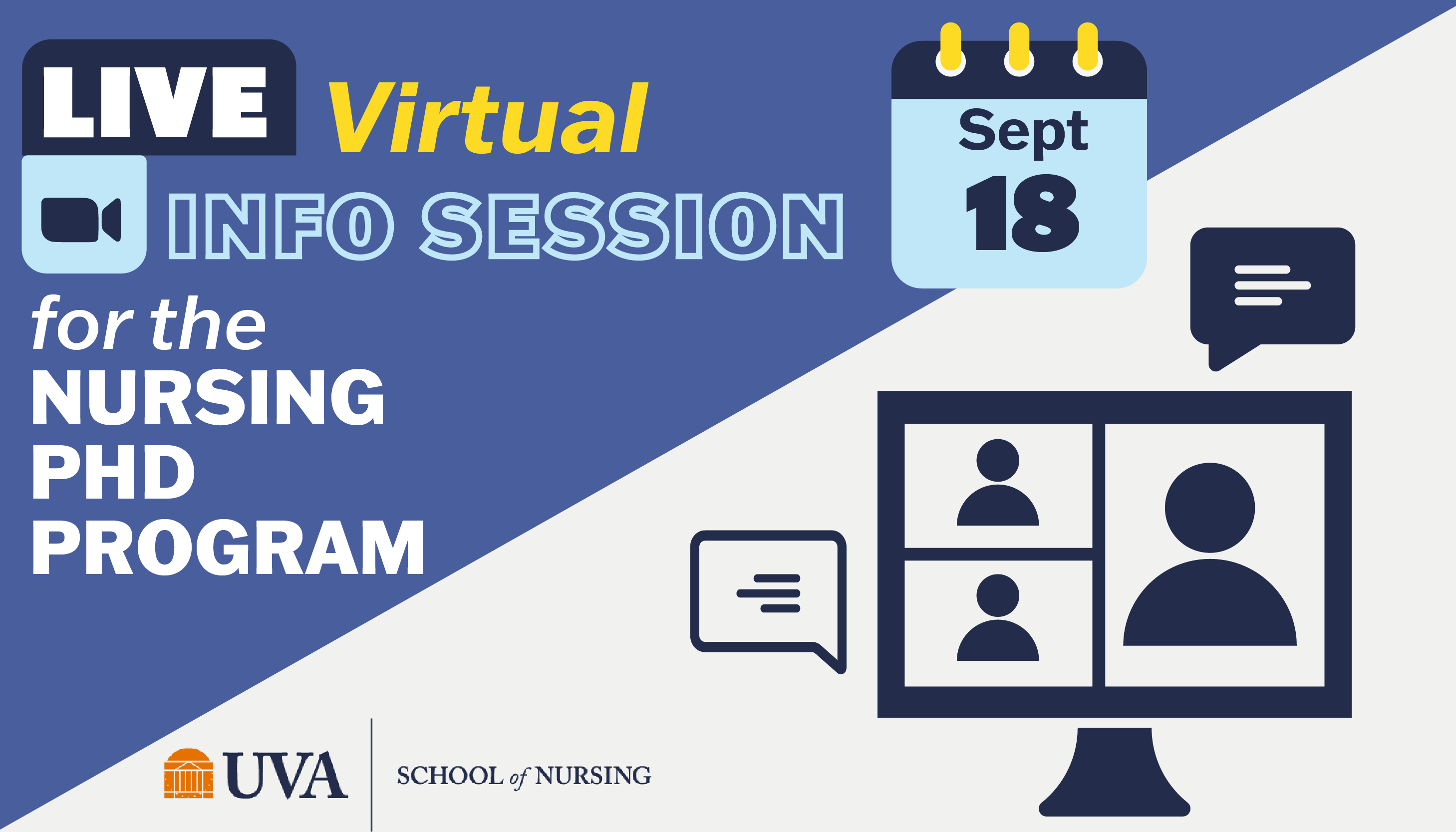 Register for the live virtual PhD info session on September 18, 2024 at 5:30 PM