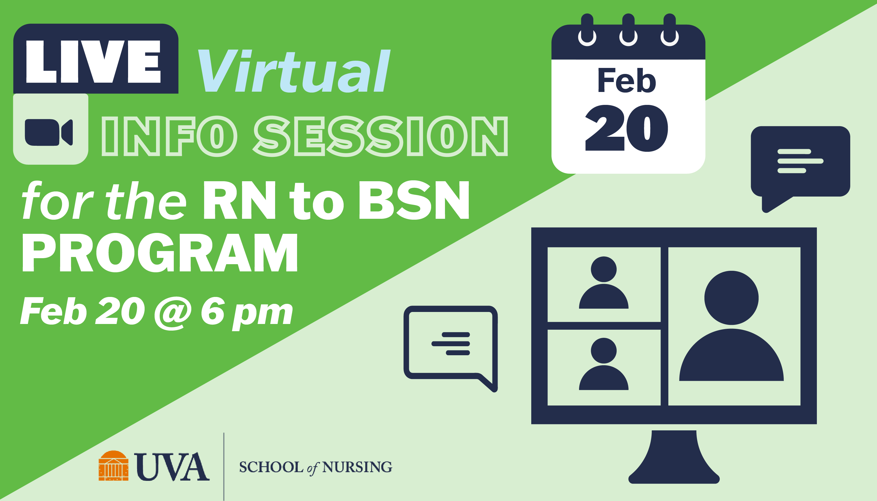 RN to BSN Program Zoom info session Thursday, February 20, 2025 at 6:00 PM