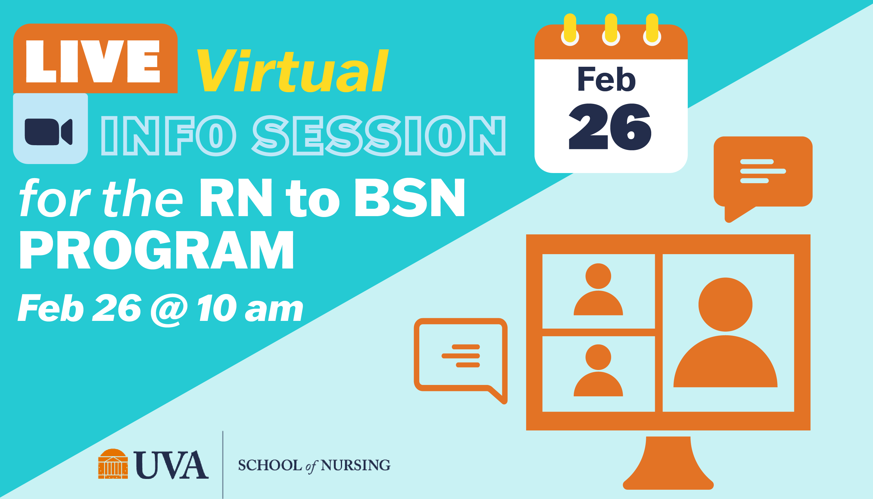 RN to BSN Program Zoom info session Wednesday, February 26, 2025 at 10:00 AM