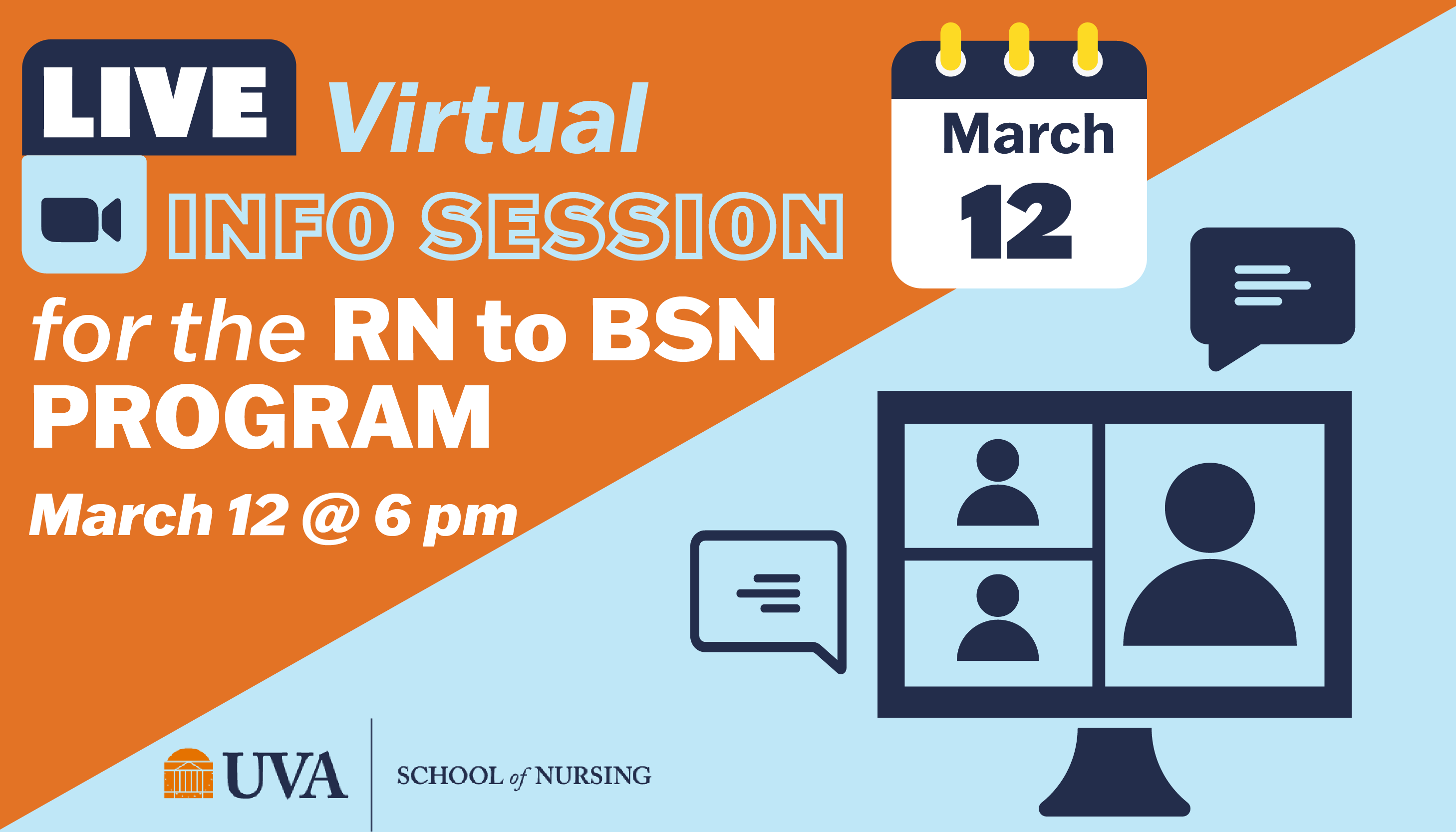 RN to BSN Program Zoom info Session Wednesday, March 12, 2025 at 6:00 PM